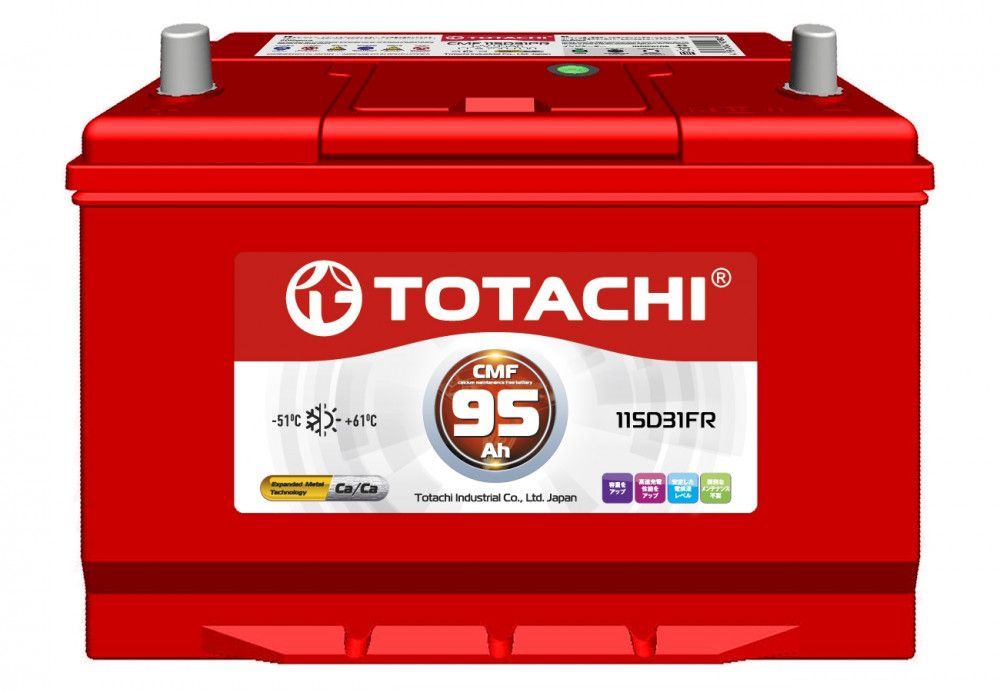 Аккумуляторная батарея TOTACHI CMF 95 А/ч полярн. прямая 115D31 FR