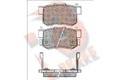 Колодки тормозные HONDA 43022 SEDE50