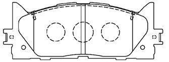 Колодки тормозные DAIHATSU 04465-33440