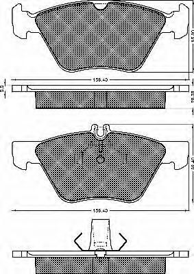 Колодки тормозные CHRYSLER 5139 218AA
