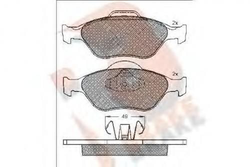 Колодки тормозные MAZDA D3Y03328ZA