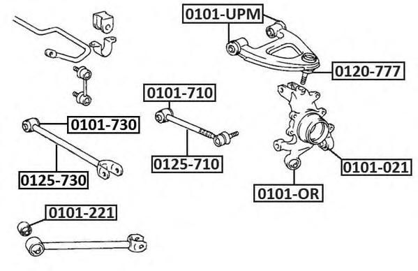 Сайлентблок TOYOTA 4879030010