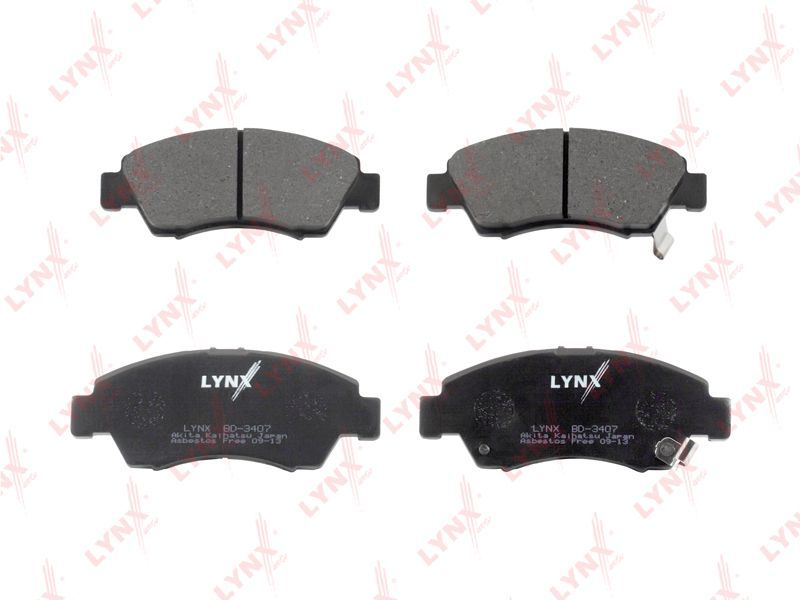 Колодки тормозные LYNXAUTO BD3407 HONDA CIVIC 2001-