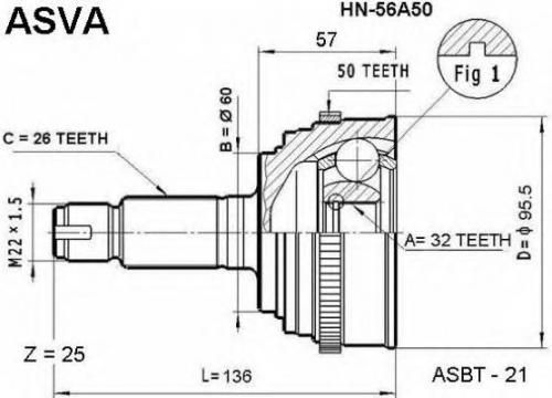 Привод HONDA 44305S10J50