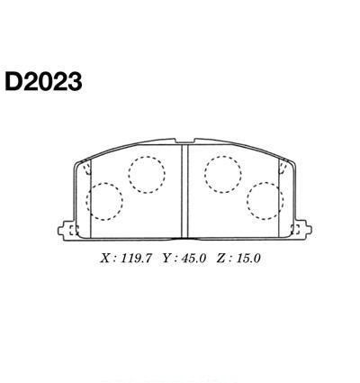 Колодки тормозные KASHIYAMA D2023