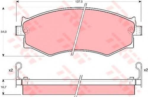 Колодки тормозные NISSAN 41060 3J190