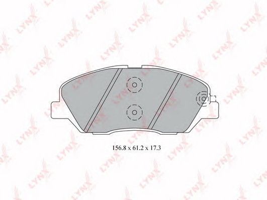 Колодки тормозные LYNXAUTO BD3615 HYUNDAI SANTA FE 2006-