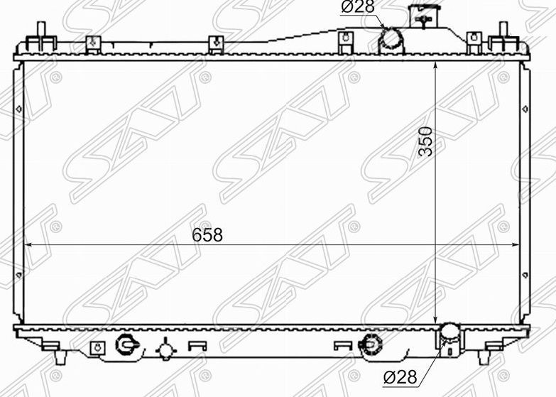 Радиатор охлаждения SAT SGHD0001ES HONDA CIVIC 01-05