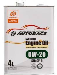 Масло моторное AUTOBACS SNP SYNTHETIC 0W20 SN/GF-5 (4л)