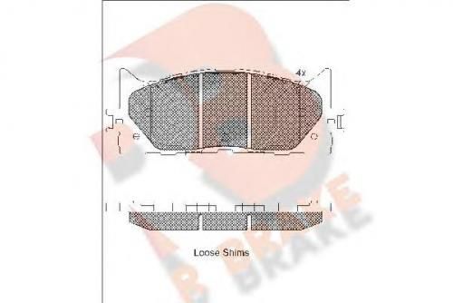 Колодки тормозные LEXUS 04465-33445