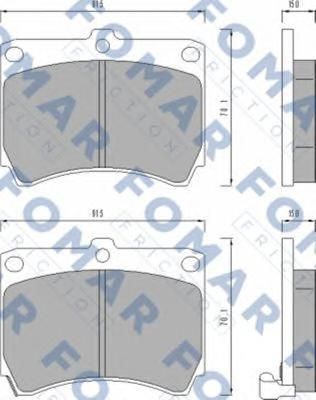 Колодки тормозные AKEBONO AN338WK
