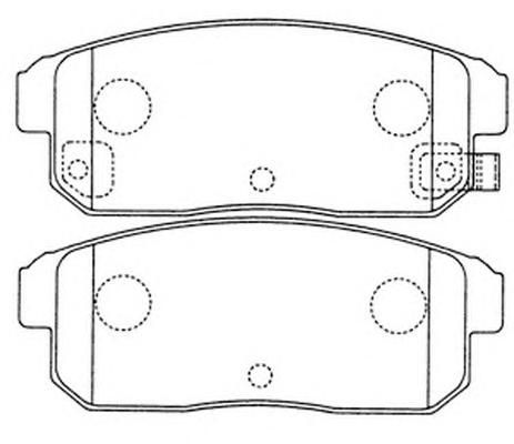 Колодки тормозные NISSAN AY060 NS033