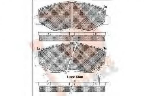 Колодки тормозные PARAUT H28109