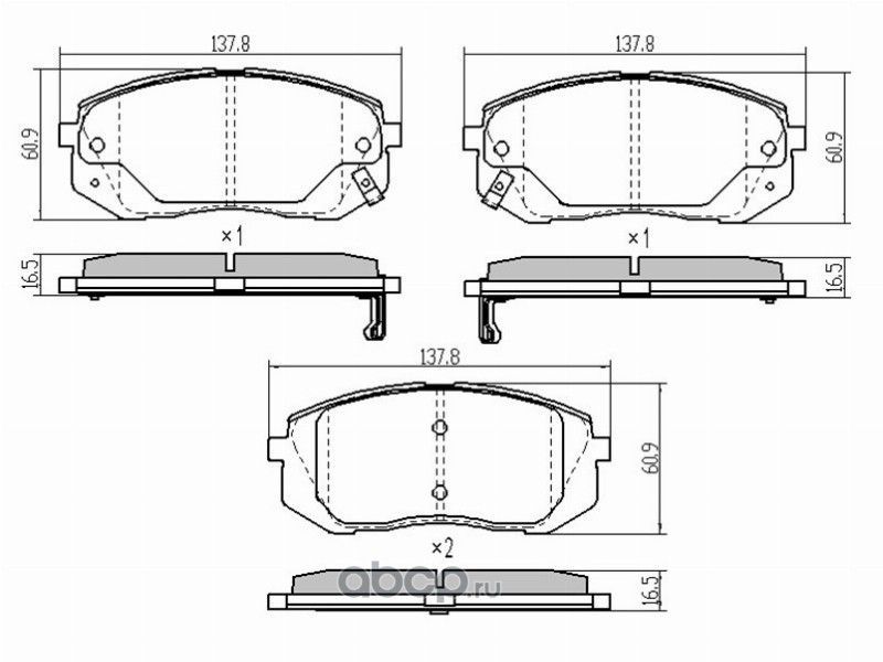 Колодки тормозные SCHOFFER SHF23082 HYUNDAI ix35 2009- / JAC S3 Перед