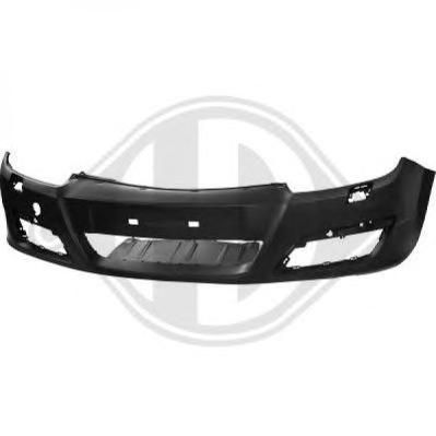 Бампер передний API OP49000002000 OPEL ASTRA H 2004-2007 под омыватель фар