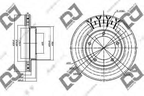 Диск тормозной TOYOTA 4351260140