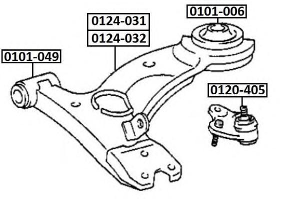 Сайлентблок TOYOTA 4865520220
