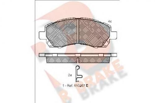 Колодки тормозные SUBARU 26296 AC020
