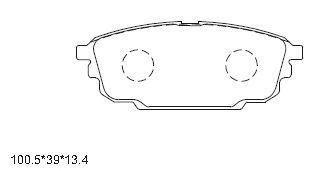 Колодки тормозные ASIMCO KD6715