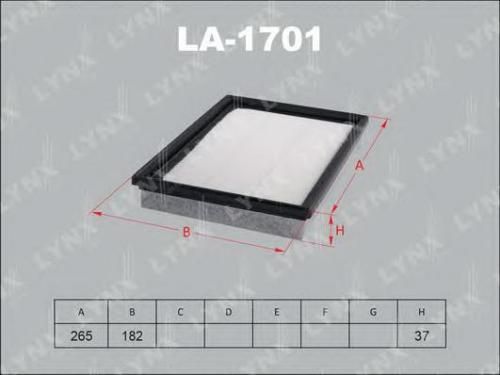Фильтр воздушный LYNX LA1701