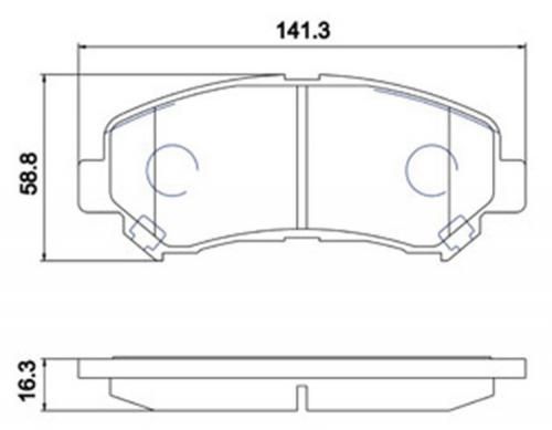 Колодки тормозные GBS GC01298D