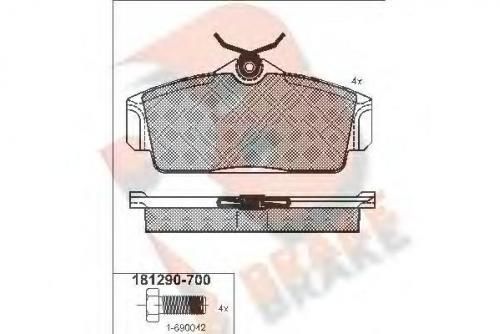 Колодки тормозные NISSAN 41 060 2F525