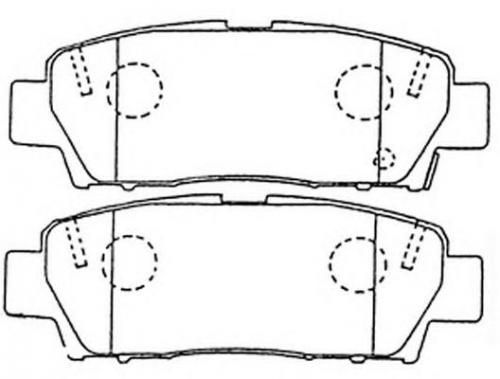 Колодки тормозные TOYOTA 0449222160