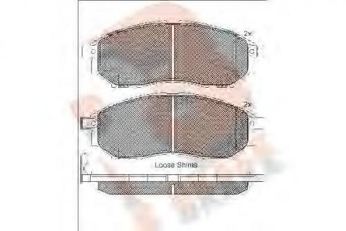 Колодки тормозные NISSAN AY040 NS098
