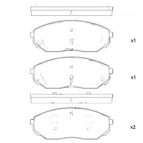 Колодки тормозные SANGSIN BRAKE SP1153