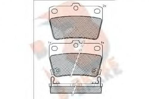 Колодки тормозные TOYOTA 0446642030
