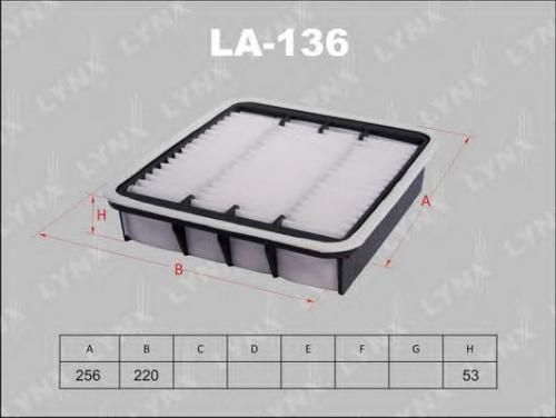 Фильтр воздушный LYNX LA136