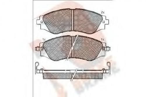 Колодки тормозные DAEWOO 96446742 передние