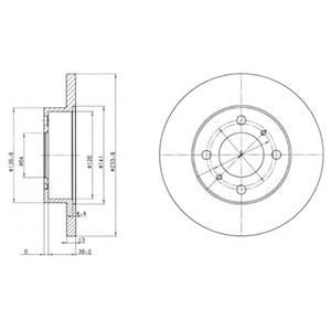 Диск тормозной DELPHI BG2809
