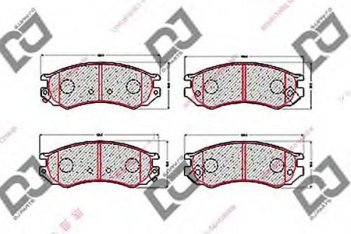 Колодки тормозные NISSAN AY040 NS006
