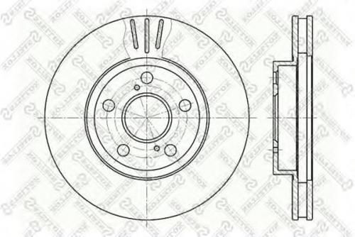 Диск тормозной STELLOX 60204539VSX