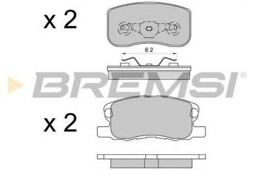 Колодки тормозные MITSUBISHI MN116151
