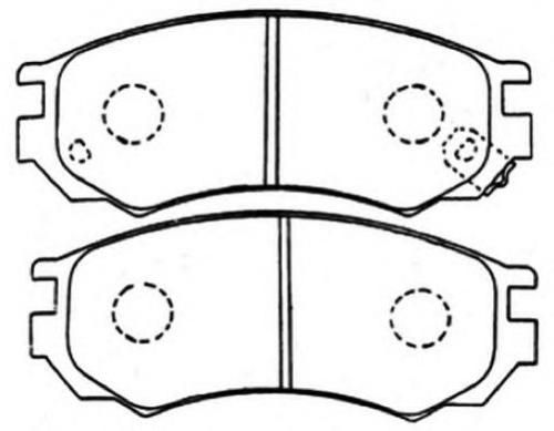 Колодки тормозные NISSAN AY040NS040