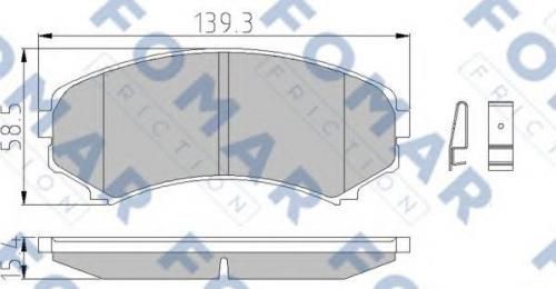 Колодки тормозные MAZDA 4605A041