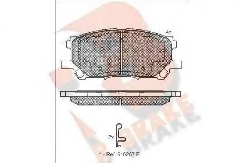 Колодки тормозные LEXUS 0446548080