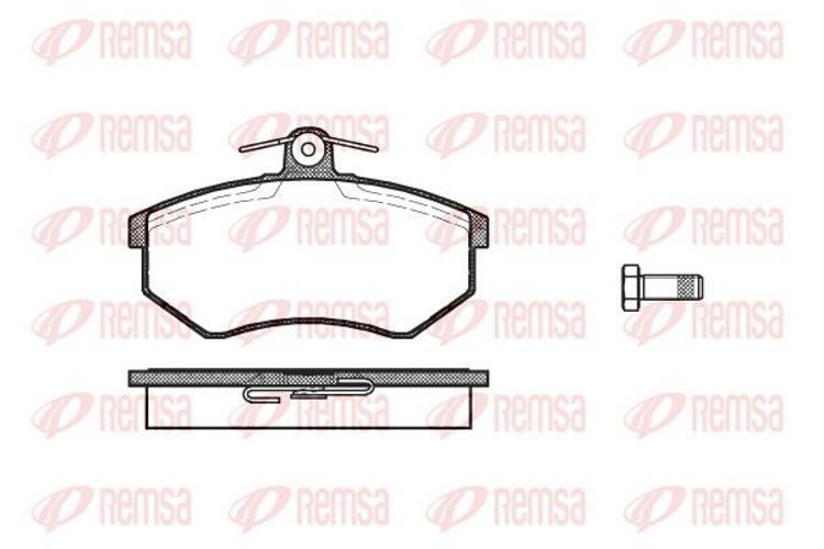 Колодки тормозные REMSA BPM013400 AUDI / VOLKSWAGEN