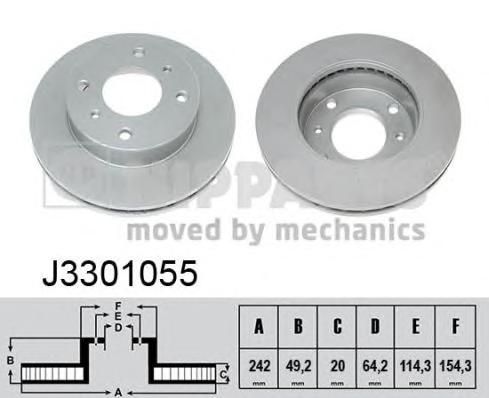 Диск тормозной NIPPARTS J3301055