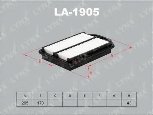 Фильтр воздушный LYNX LA1905
