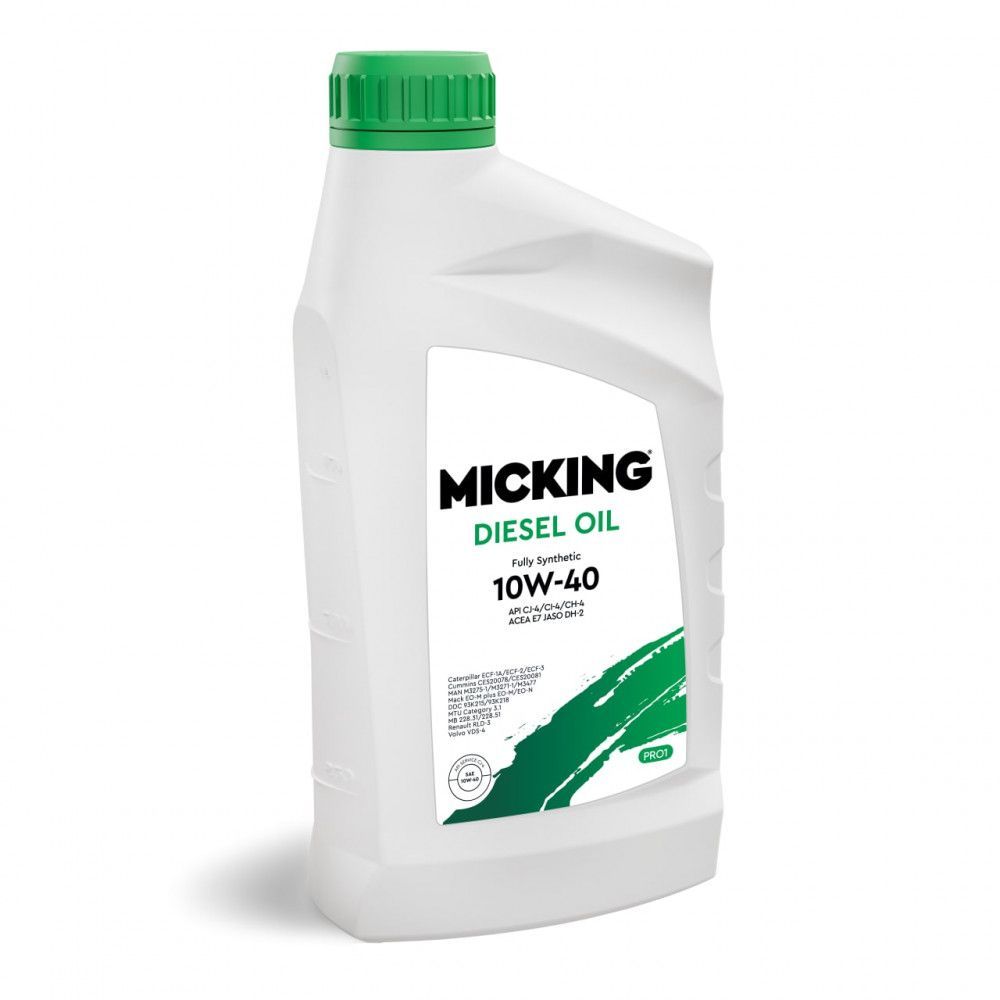 Масло моторное MICKING DIESEL OIL PRO1 10W40 API CJ4/CI4/CH4 E7 A3/B3 SYNTH (1л)