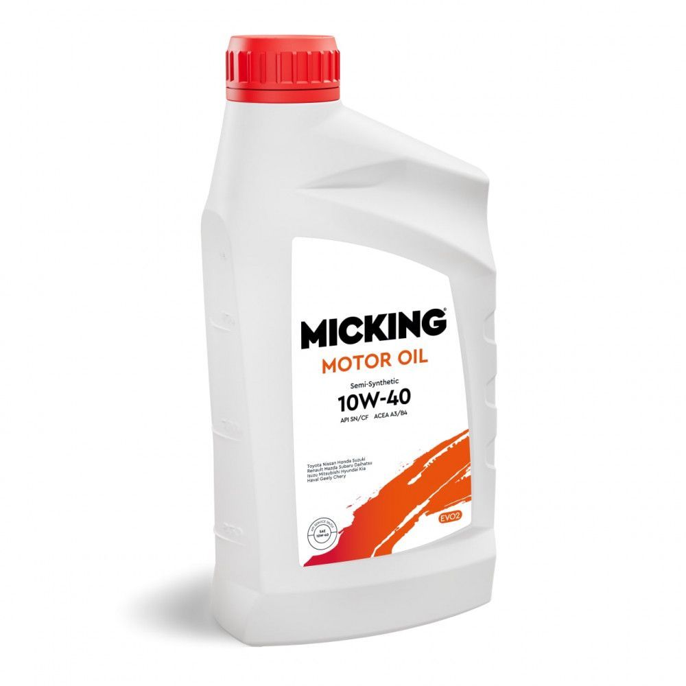 Масло моторное MICKING MOTOR OIL EVO2 10W40 SN/CF A3/B4 п/с для бенз и диз дв (1л)