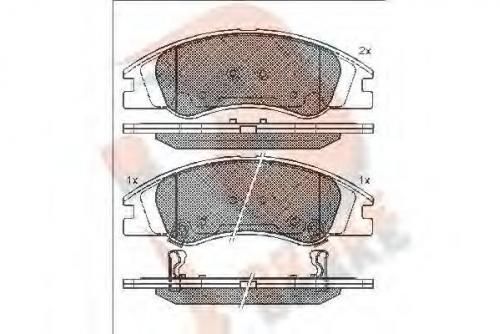 Колодки тормозные KIA 581012FA10