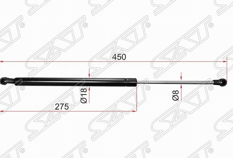 Амортизатор SAT ST689500W140 TOYOTA COROLLA / FIELDER 00-06