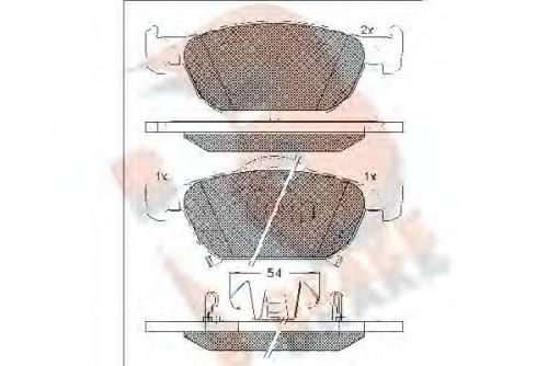 Колодки тормозные HONDA 45022TL1G01