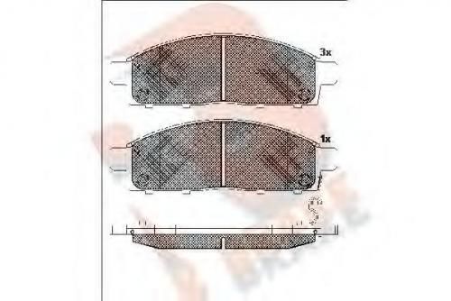 Колодки тормозные MITSUBISHI 4605A284