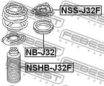 Опора амортизатора NISSAN 54320JP00A