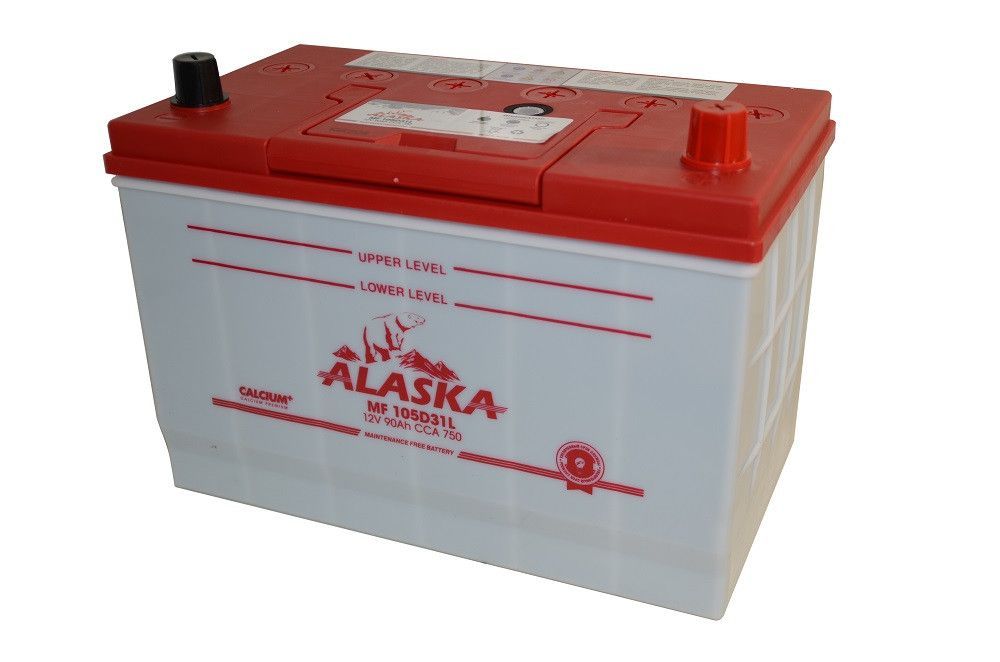 Аккумуляторная батарея ALASKA MF 302/172/220 90А/ч ССА 750А обслуж-й, полярн. обр 105D31L calcium +